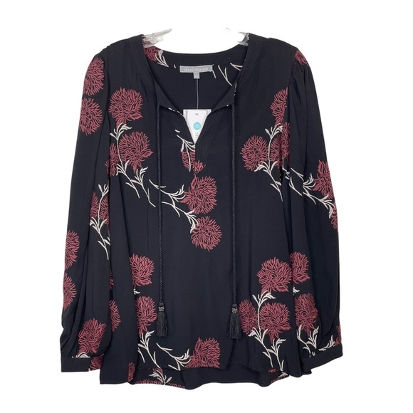 Stitch Fix l Daniel Rainn Francesca Embroidered Tassel Detail Top, Small - Picture 6 of 11